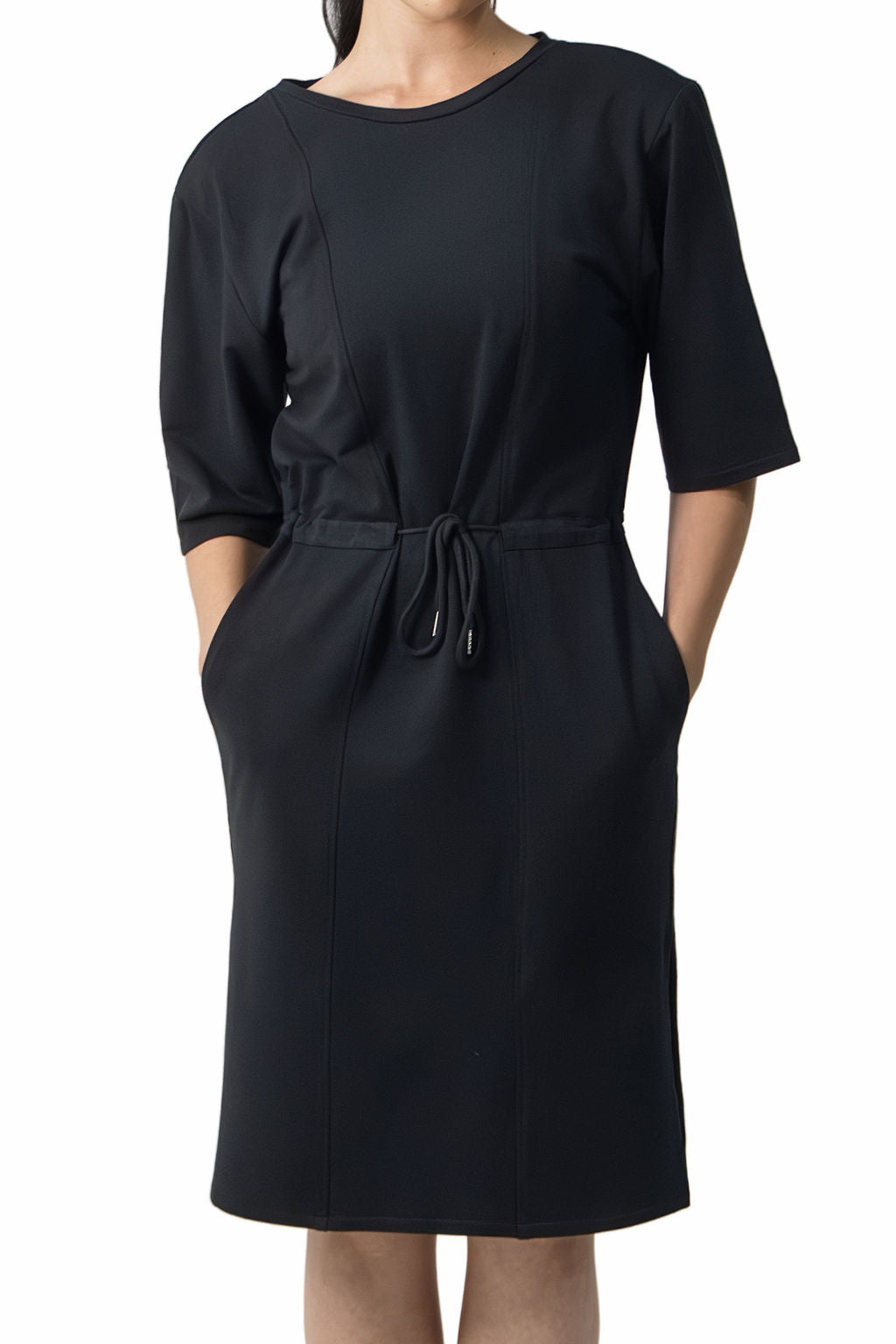 Drawcord Waist Terry Dress
