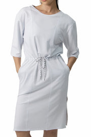 Drawcord Waist Terry Dress