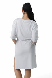 Drawcord Waist Terry Dress
